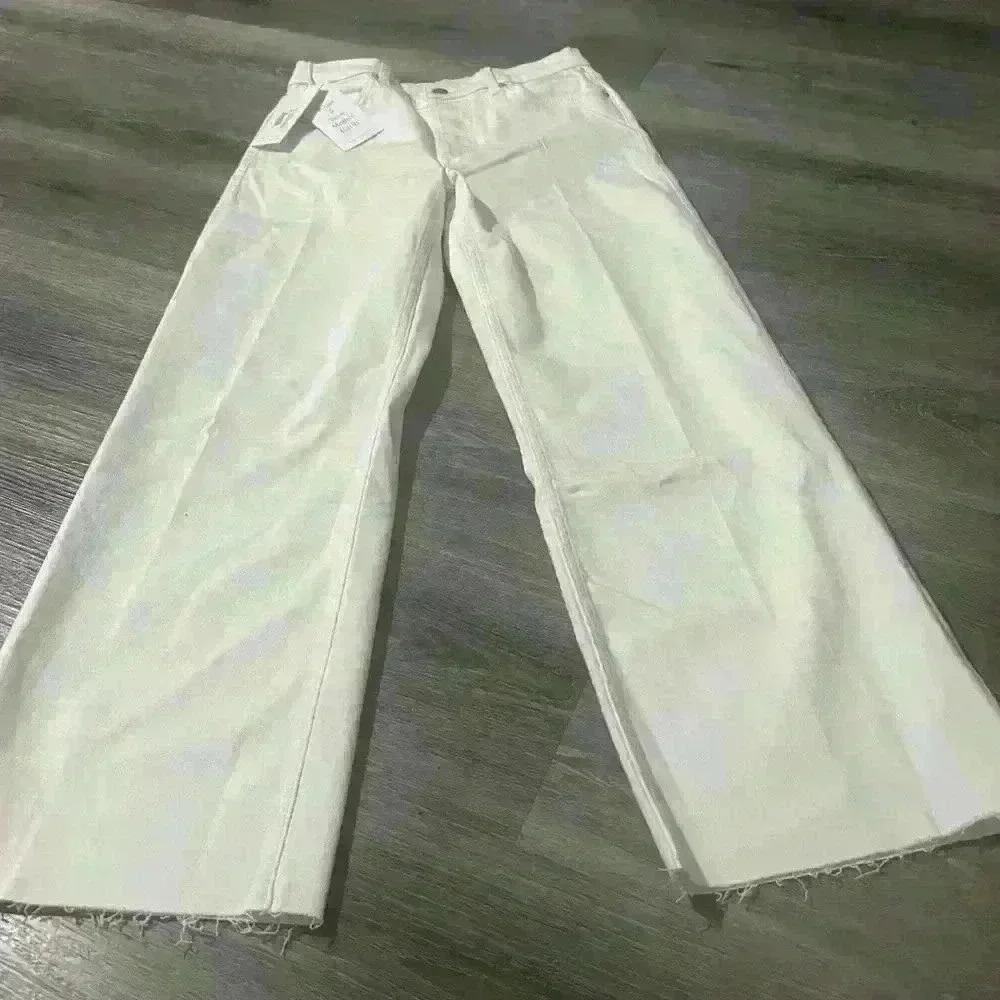 Boyish high rise wide leg jeans